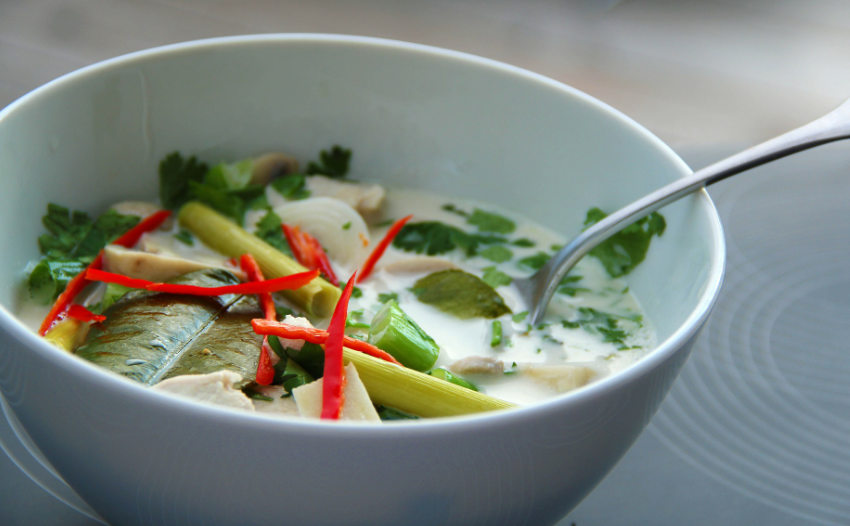 Tom Kha Gai, Thai Coconut Chicken Soup - one of the best Thai Food dishes | My love for traveling | travel blog